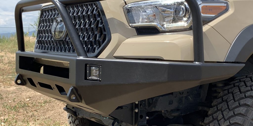 off-road steel bumper - departure angles