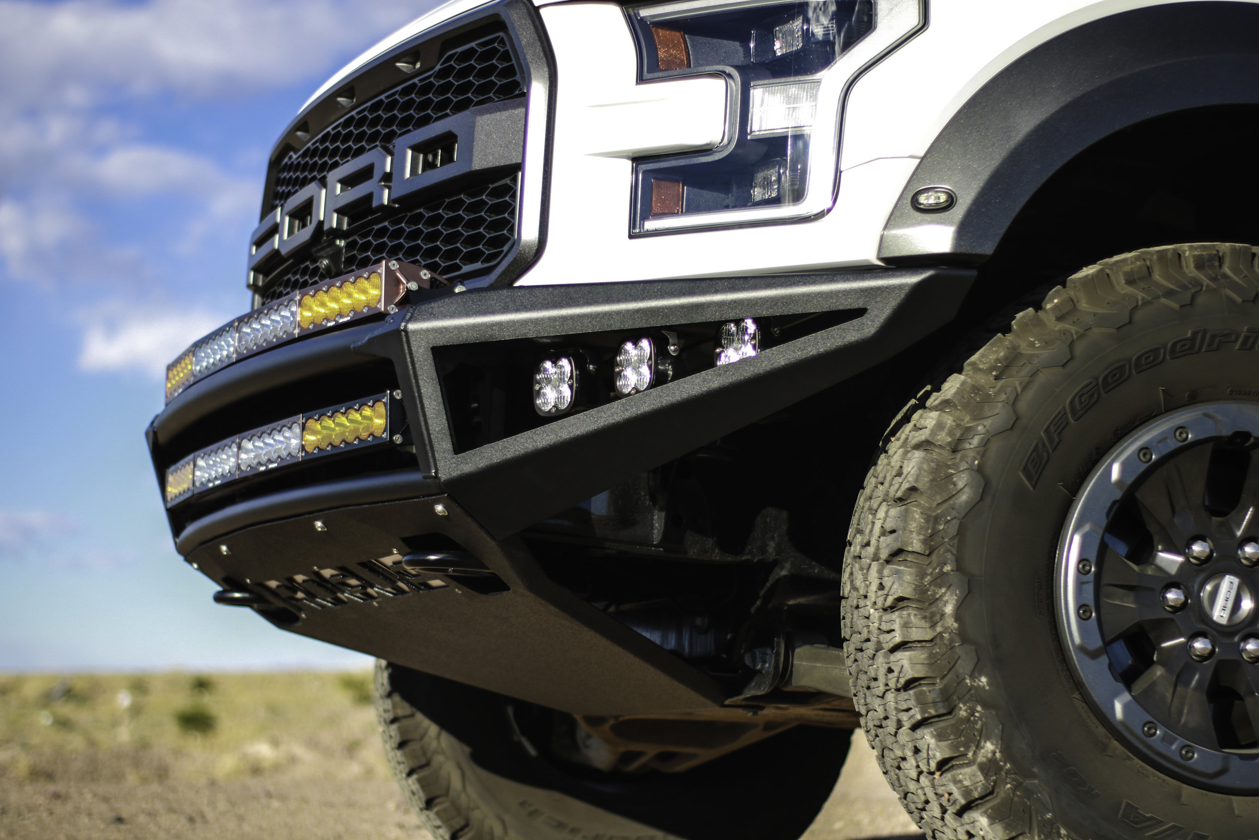 off-road steel bumper