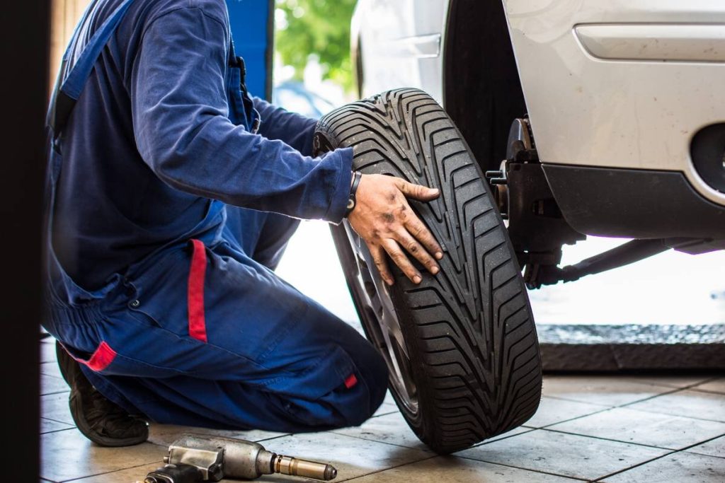 changing tires