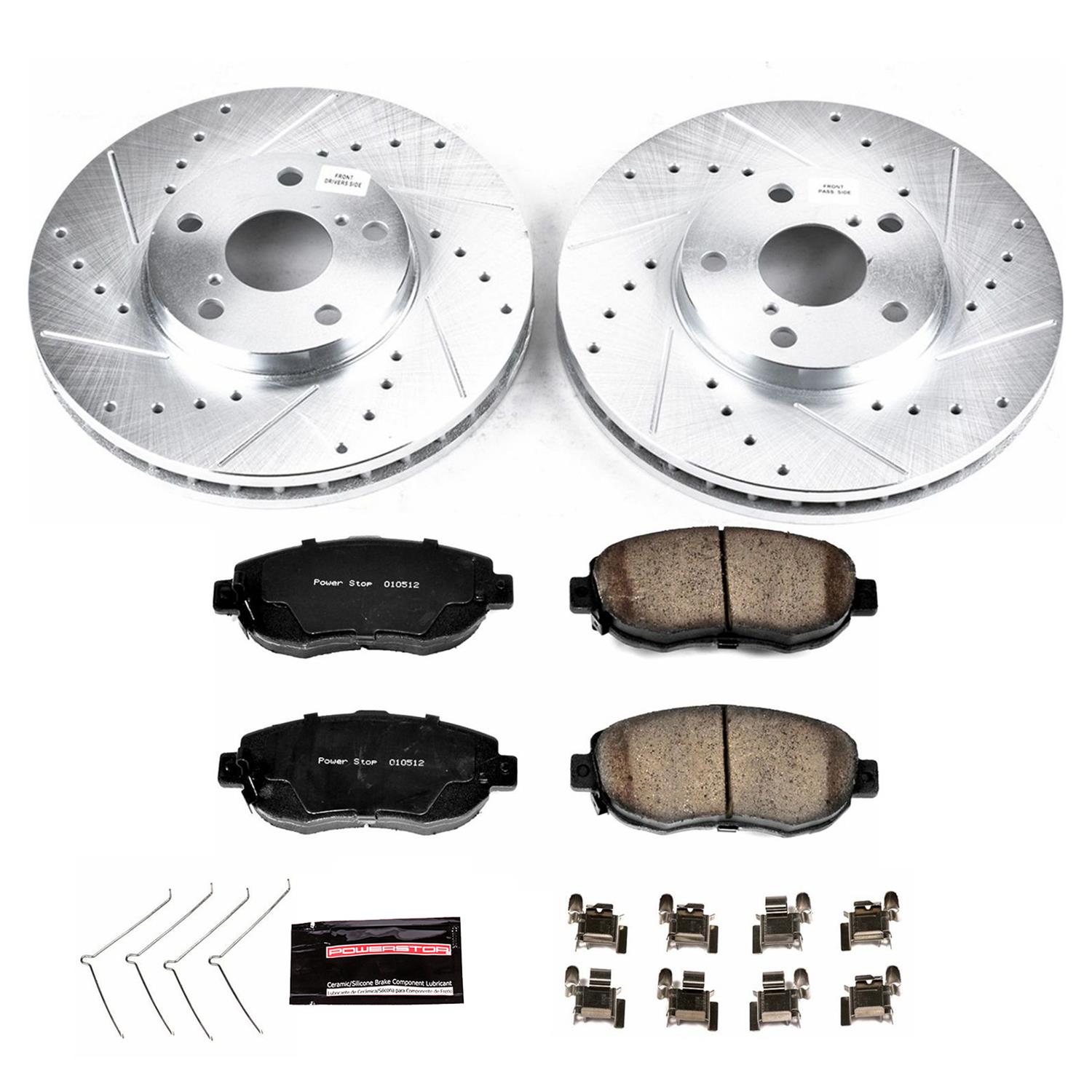 Power Stop Z23 Evolution Sport Brake Upgrade Kits with Calipers front