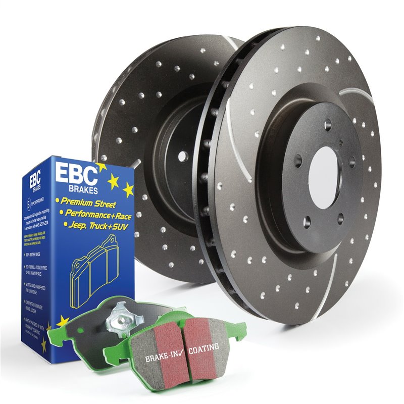 ebc brakes s3 kit greenstuff gd rotors truck suv front