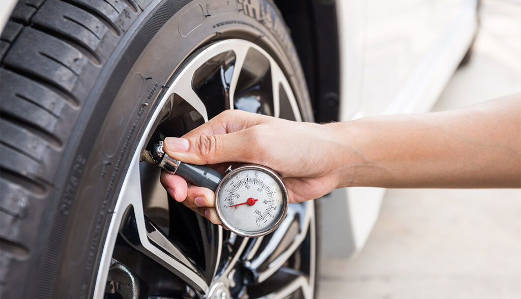 DIY tire pressure checking