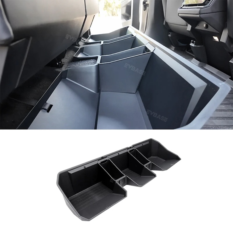 cybertruck rear seat storage